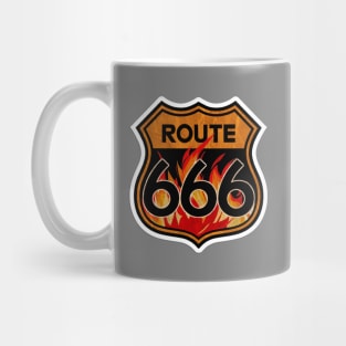 route 666 vintage Mug